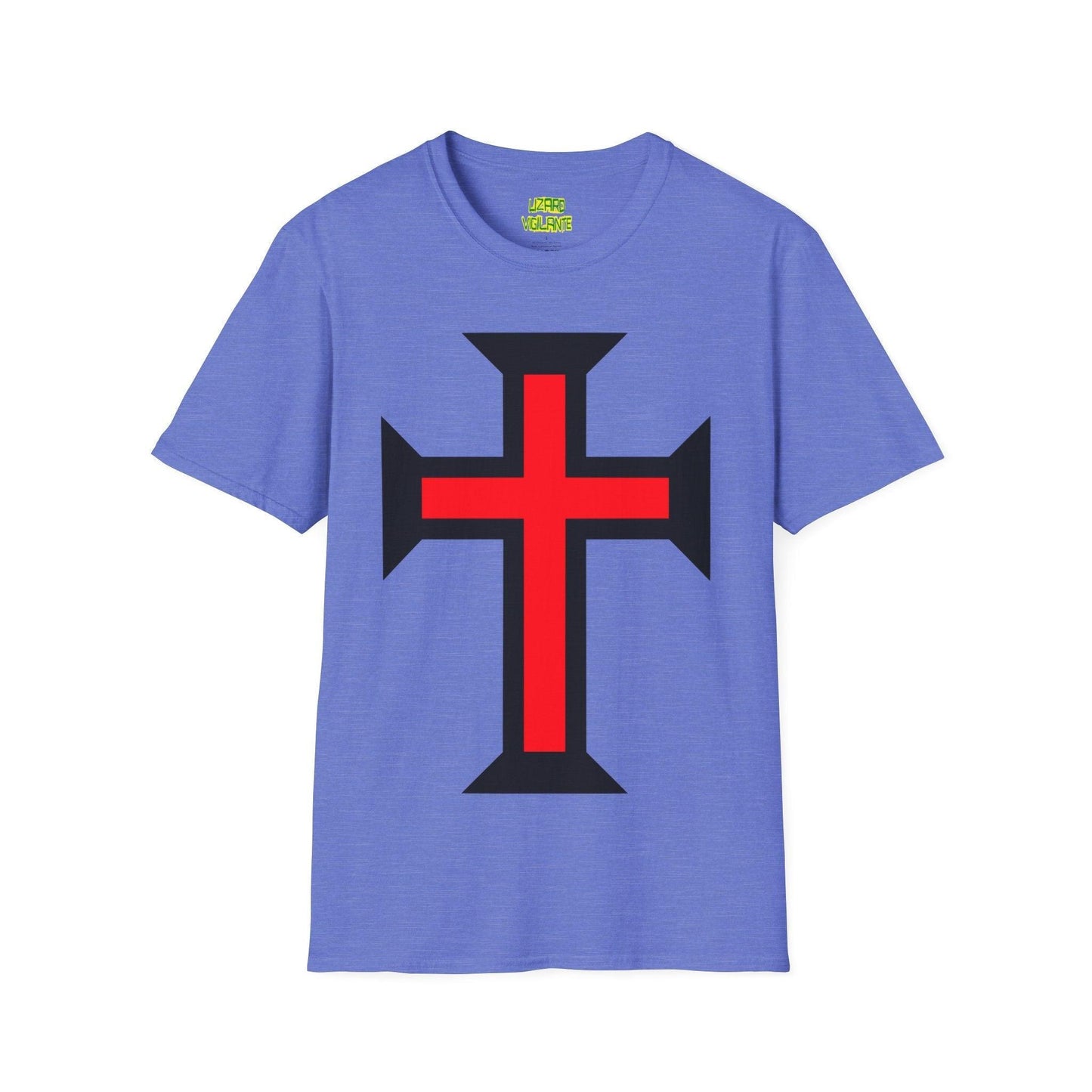 Crimson Cross Unisex Softstyle T-Shirt - Lizard Vigilante