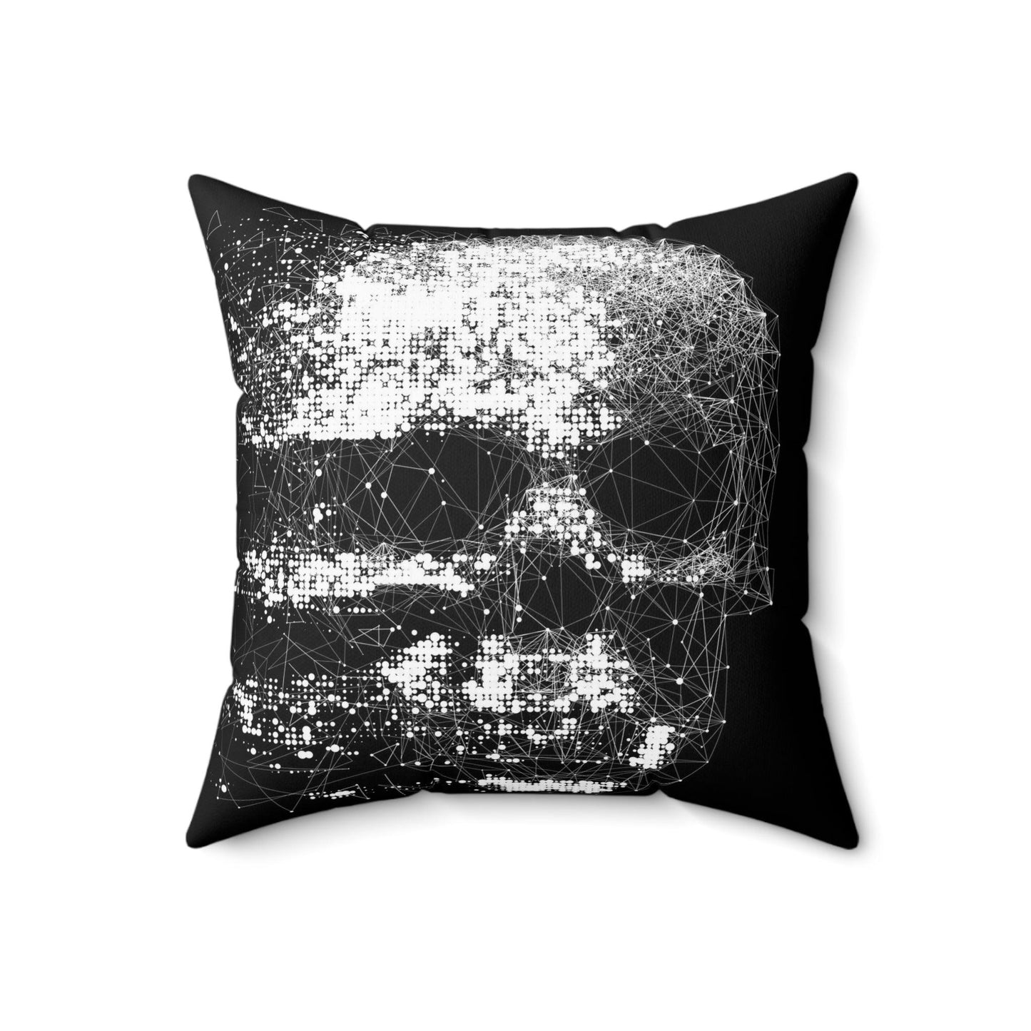 Skullvap Spun Polyester Square Pillow - Lizard Vigilante