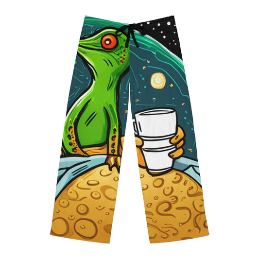 Lizard Vigilante Premium Coffee SideEye Men's Pajama Pants - Premium All Over Prints from Printify - Just $47.19! Shop now at Lizard Vigilante
