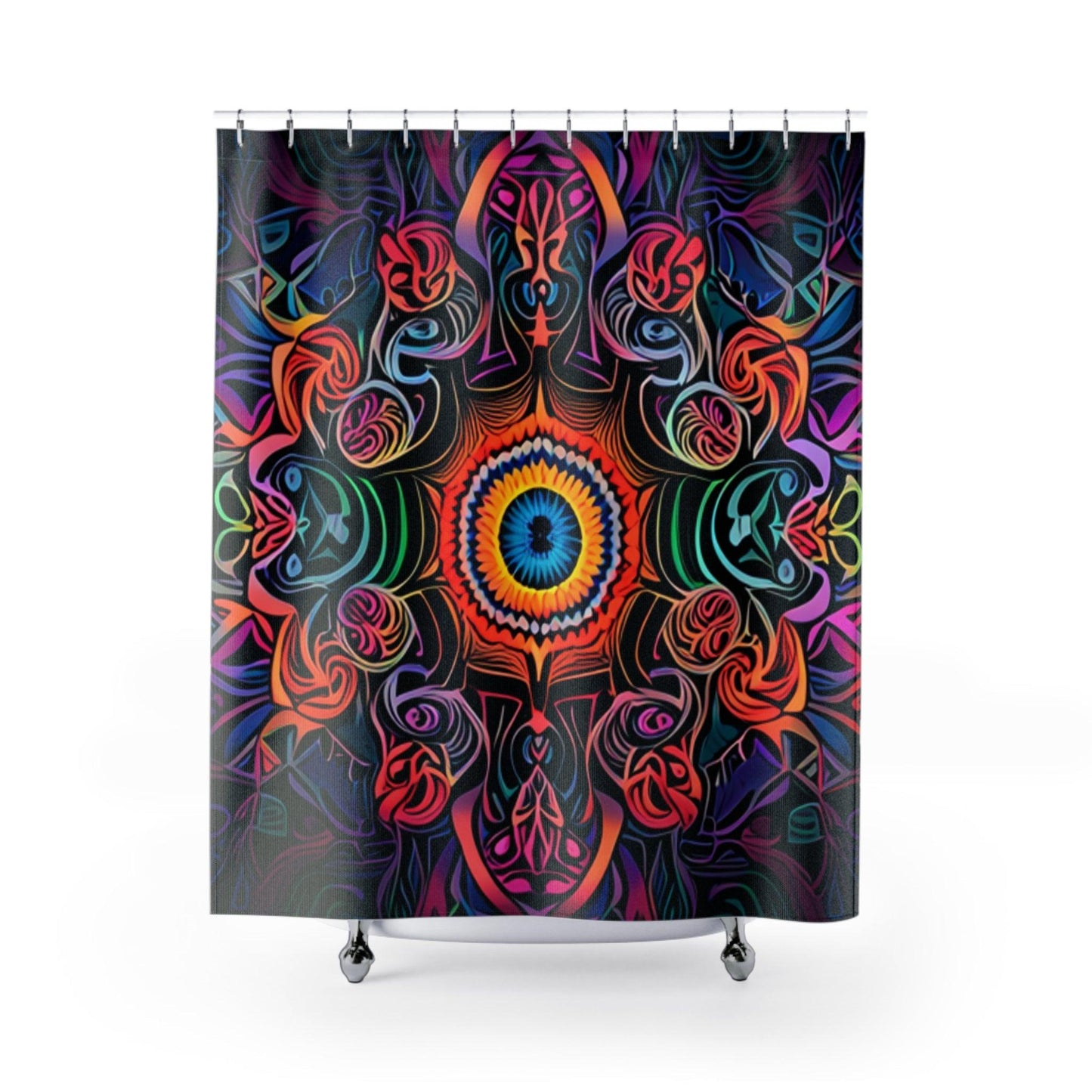 Designer Unique Shower Curtains - Lizard Vigilante