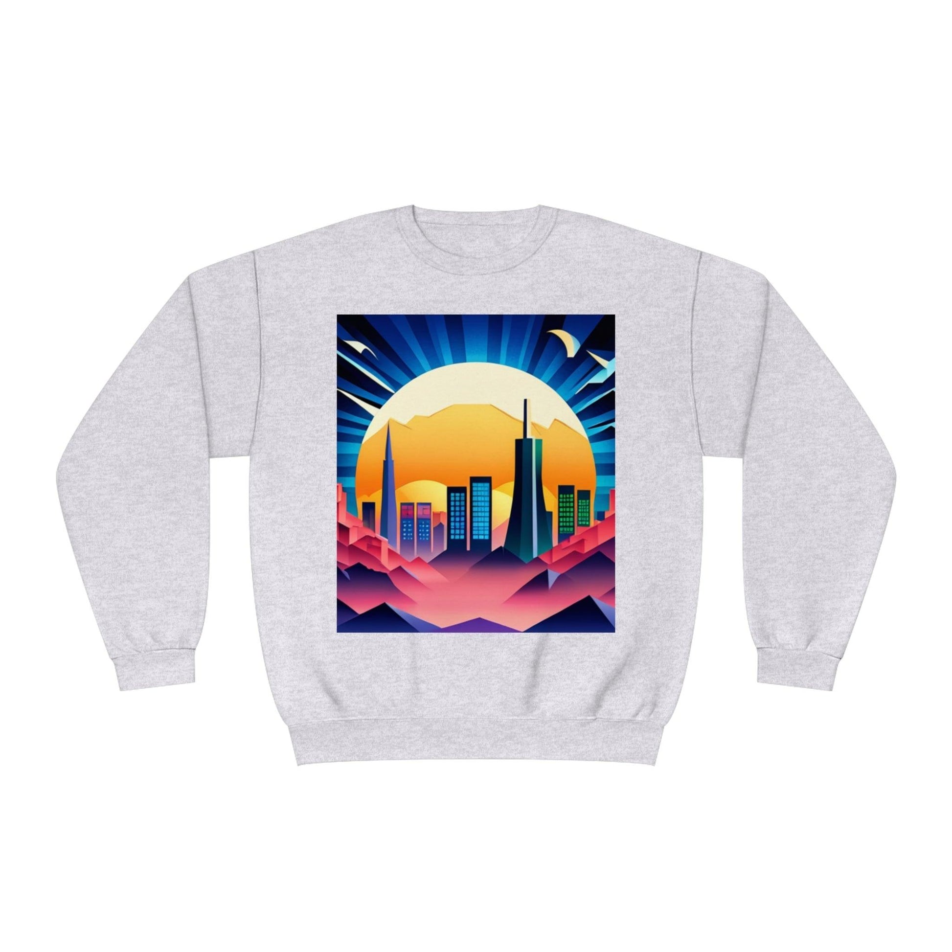 City of Futuris Unisex NuBlend® Crewneck Sweatshirt - Lizard Vigilante