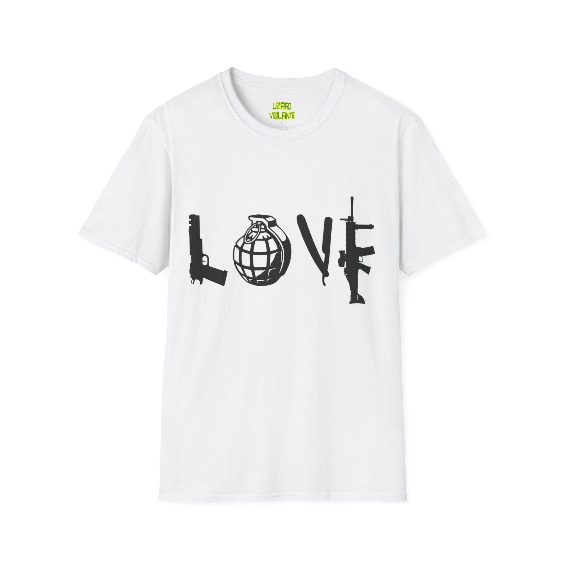 LOVE Weapons Unisex Softstyle T-Shirt - Lizard Vigilante