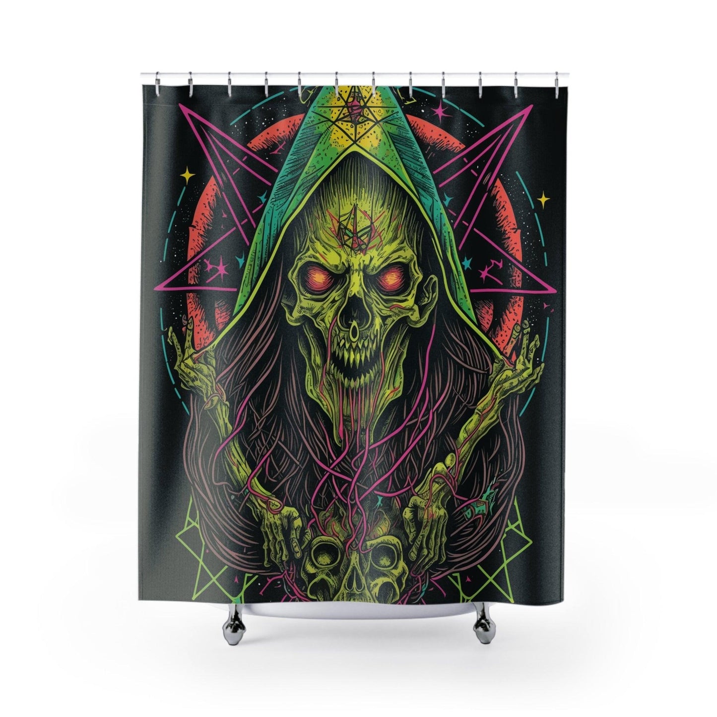 Scary Shower Curtains - Lizard Vigilante