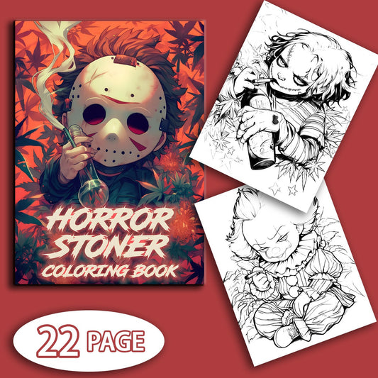 Horror Stalker Coloring Book for Teens and Adults - 22 Pages, Thick Paper, Unique Artwork, Perfect for Study Hall - Premium coloring book from dsers - Just $24.20! Shop now at Lizard Vigilante