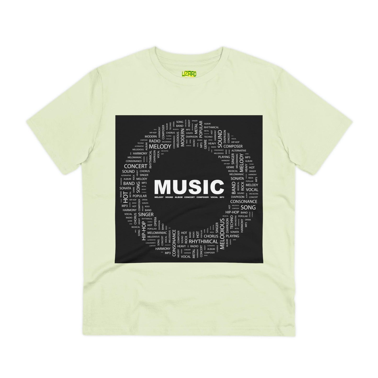 Music Circ Graphic Organic Creator T-shirt - Unisex - Lizard Vigilante