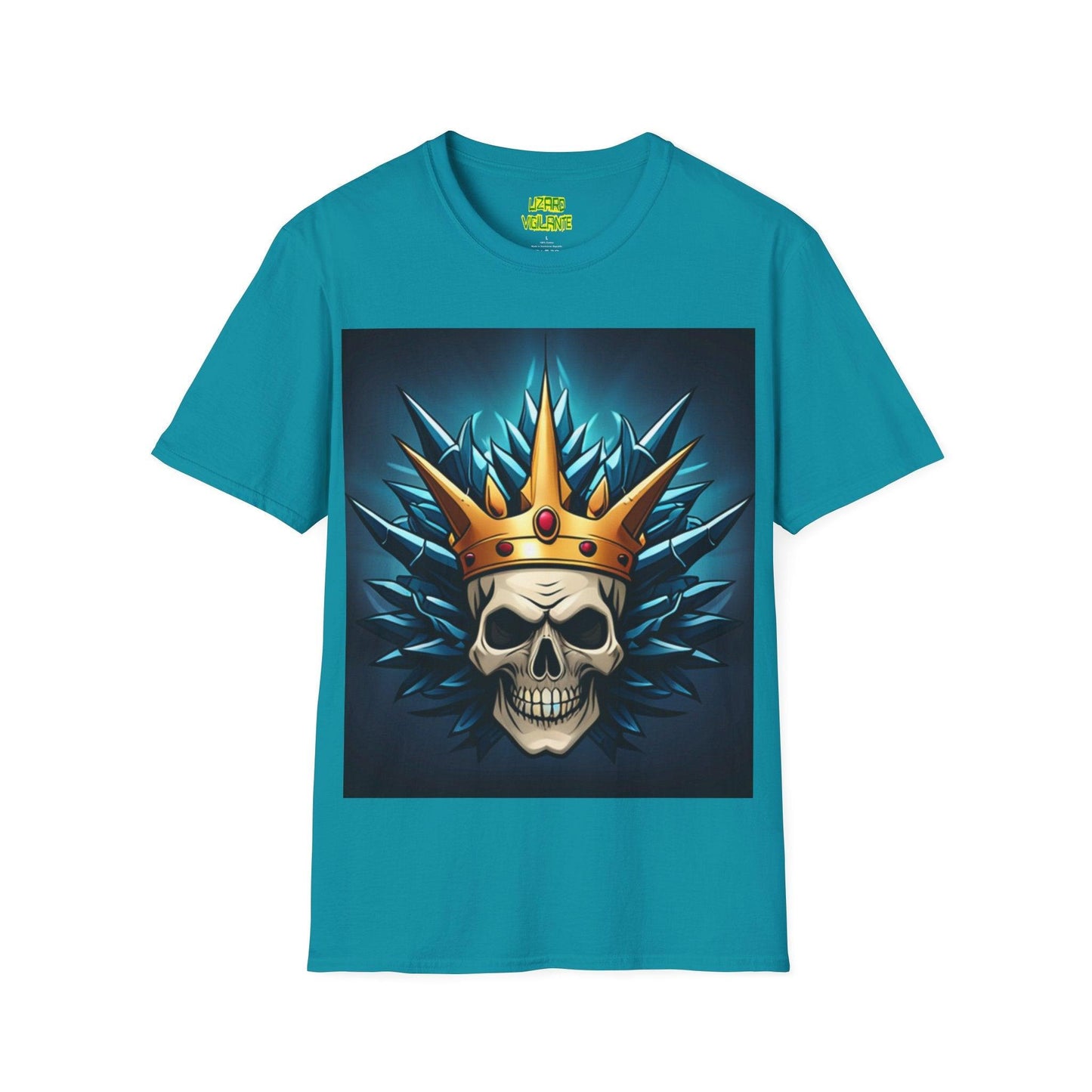 Blue Skeleton Queen Unisex Softstyle T-Shirt - Lizard Vigilante