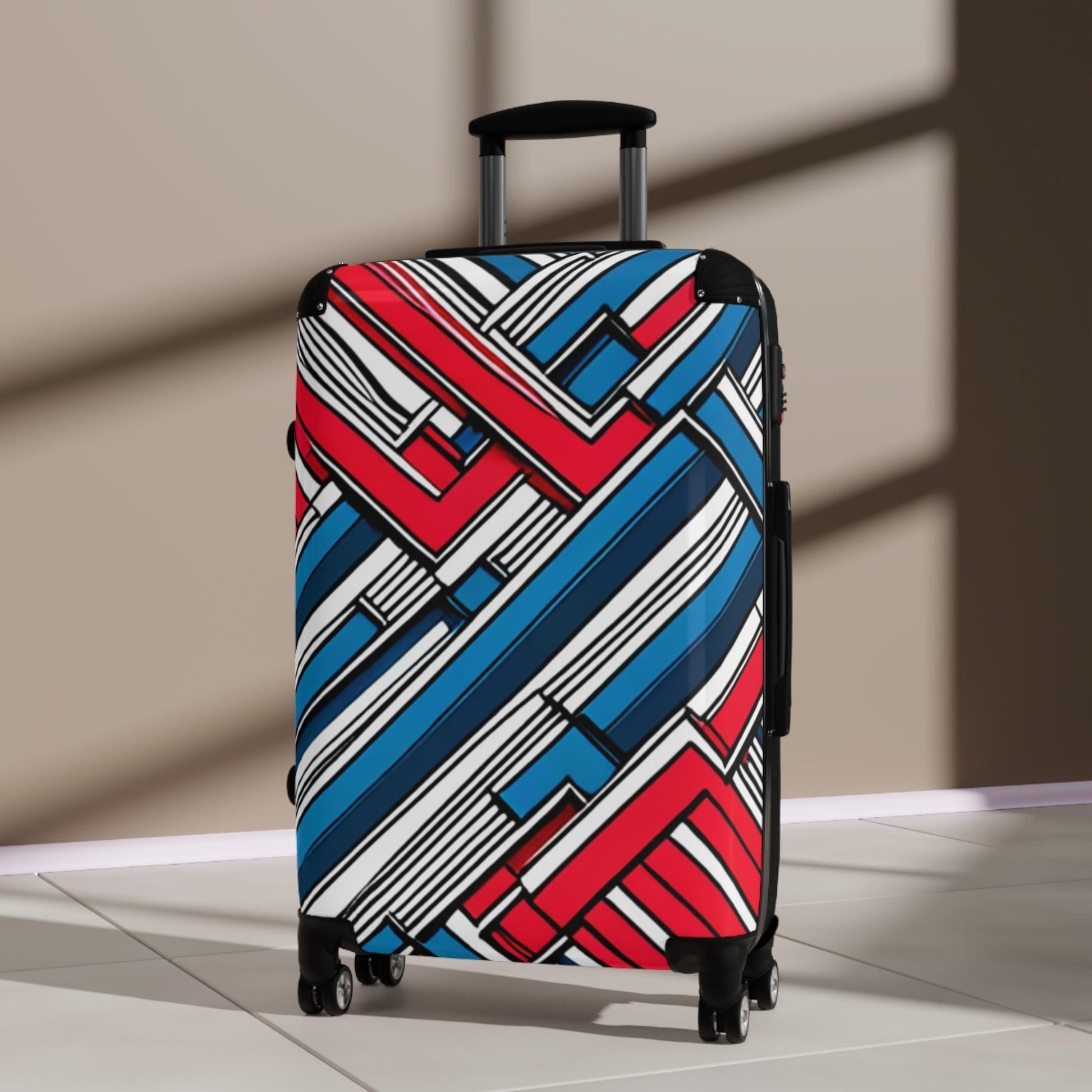 Geometric Patriot Suitcase - Lizard Vigilante