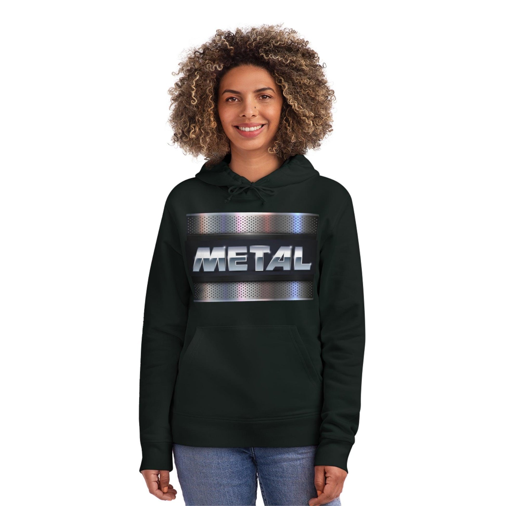 Metal Plate Unisex Drummer Hoodie - Lizard Vigilante