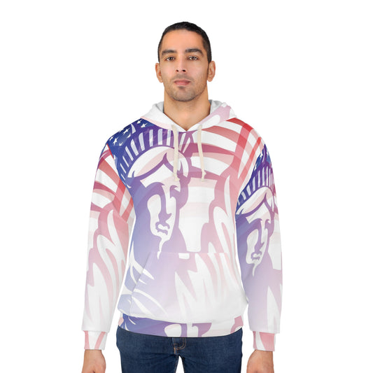 Statue of Liberty Unisex Pullover Hoodie - Premium All Over Prints from Printify - Just $71.12! Shop now at Lizard Vigilante