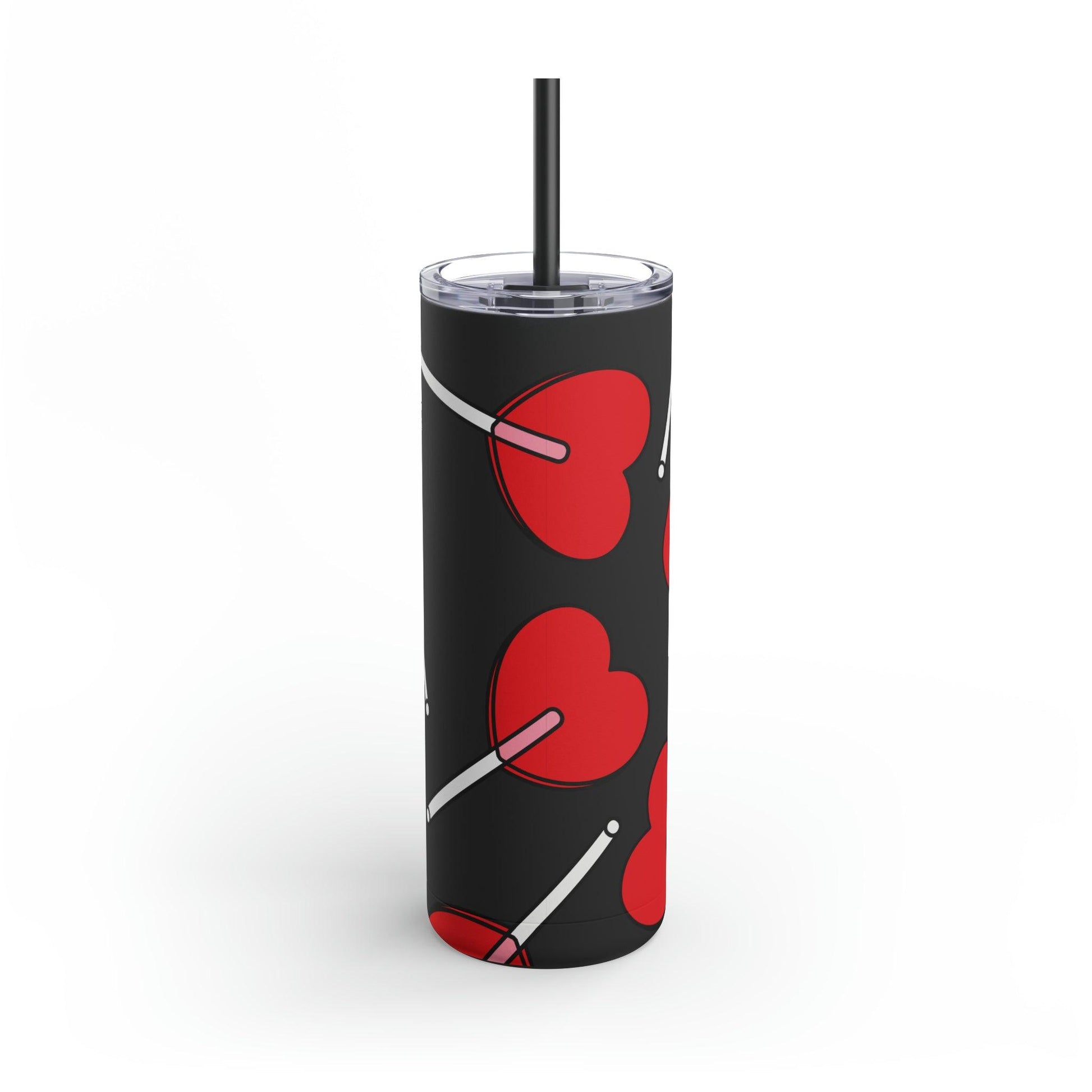 Heart Lollipop Maars Maker Skinny Matte Tumbler, 20oz - Lizard Vigilante