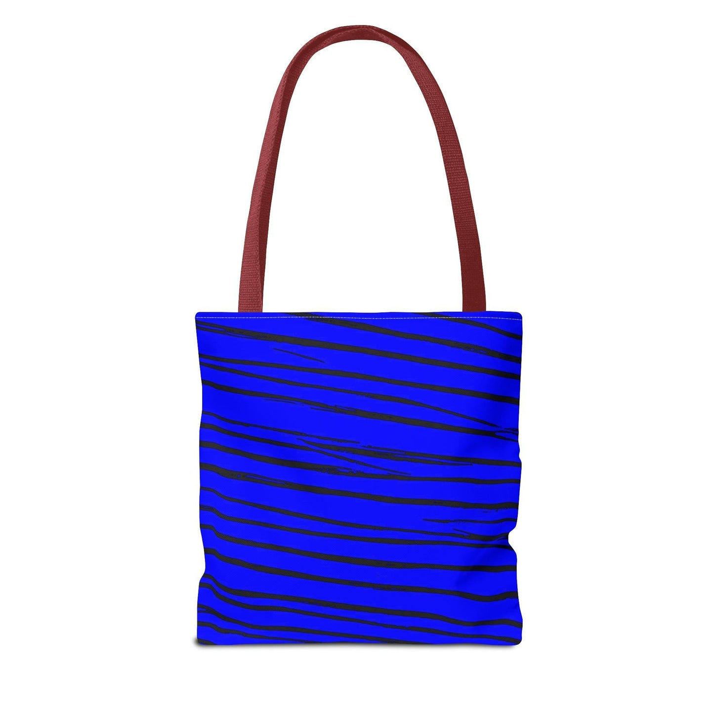 Black & Blue Strips Tote Bag - Lizard Vigilante