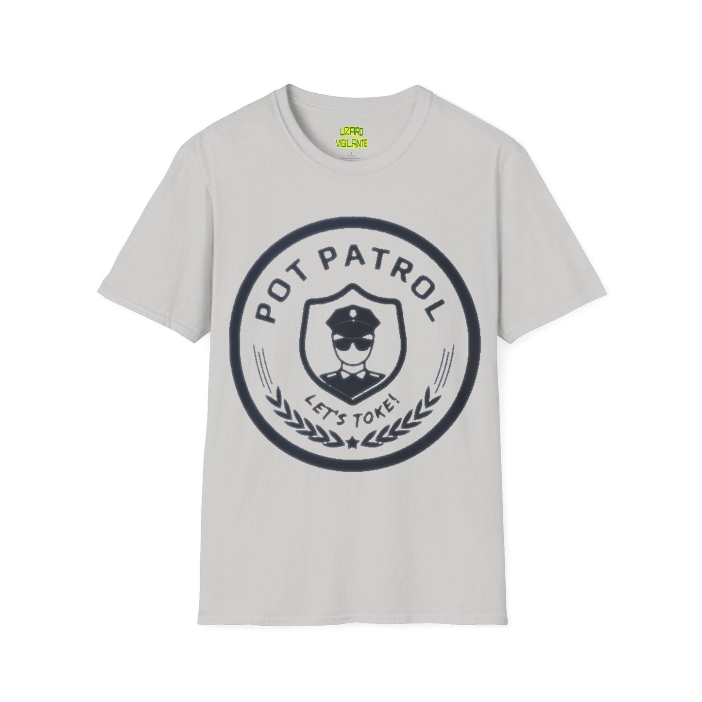 POT PATROL Let's Toke! Unisex Softstyle T-Shirt - Lizard Vigilante