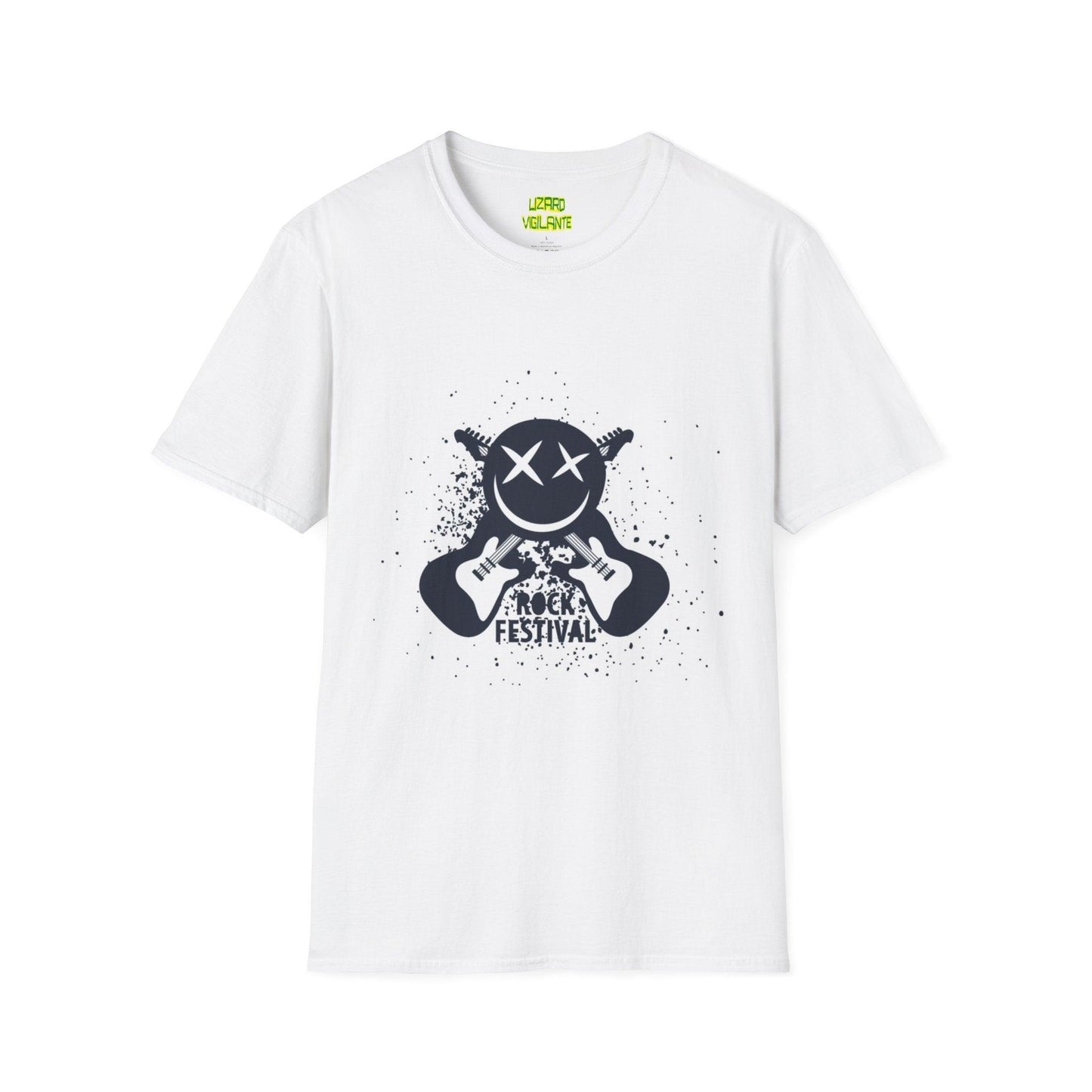 Smiley Rock Festival Unisex Softstyle T-Shirt - Lizard Vigilante