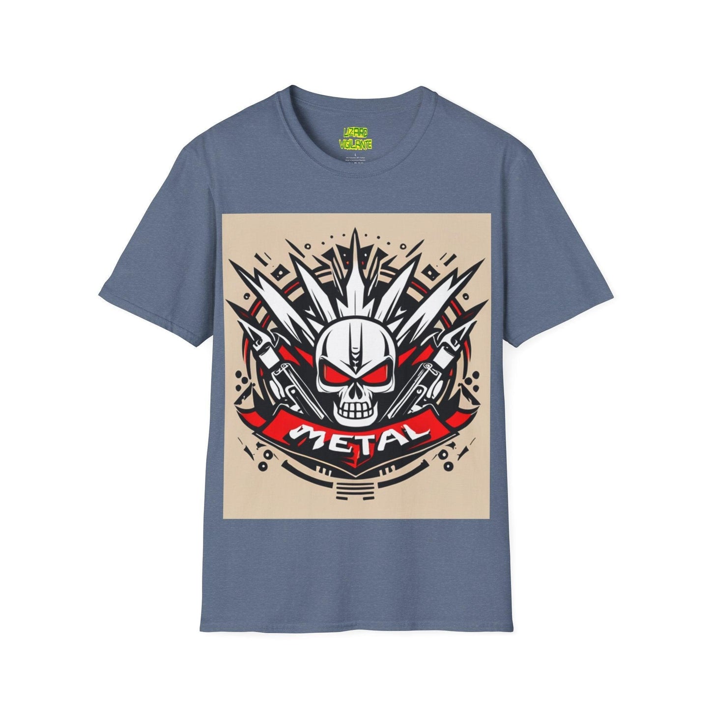 Metal Skul Unisex Softstyle T-Shirt - Lizard Vigilante