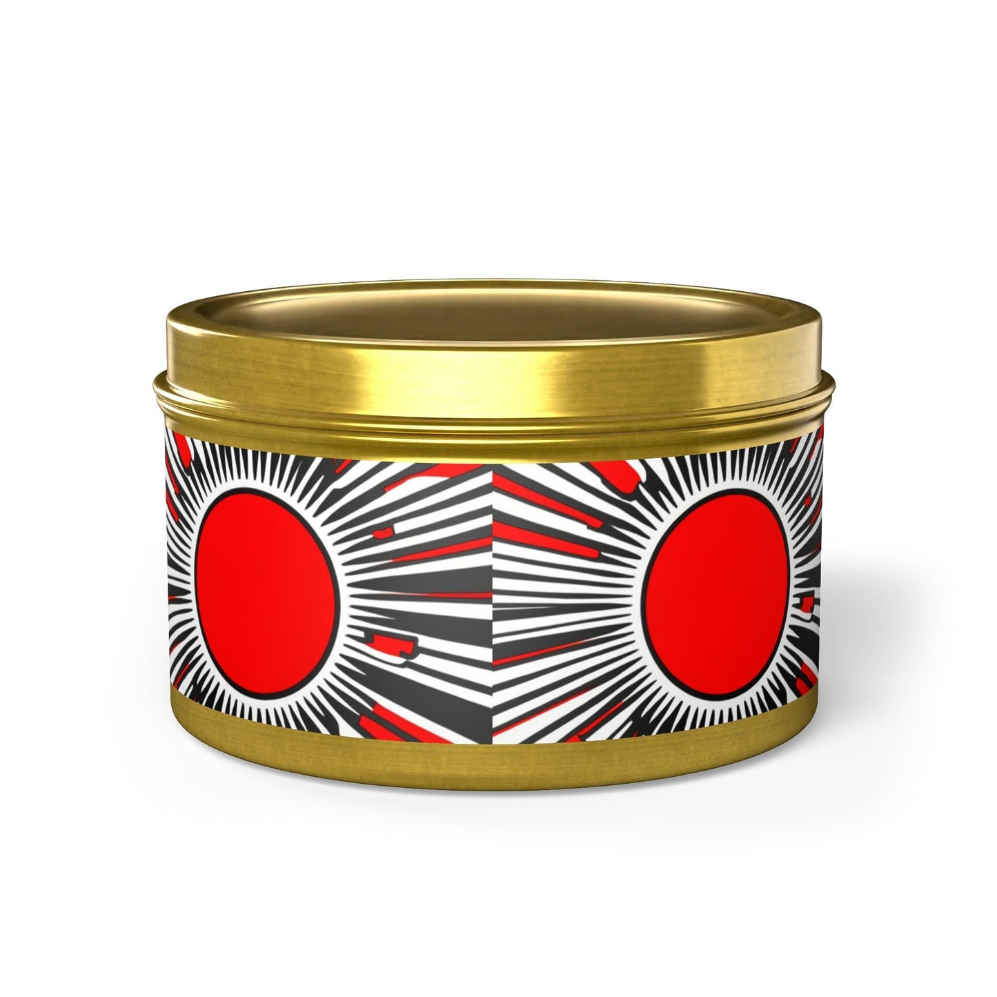 Red Circ Tin Candles - Lizard Vigilante