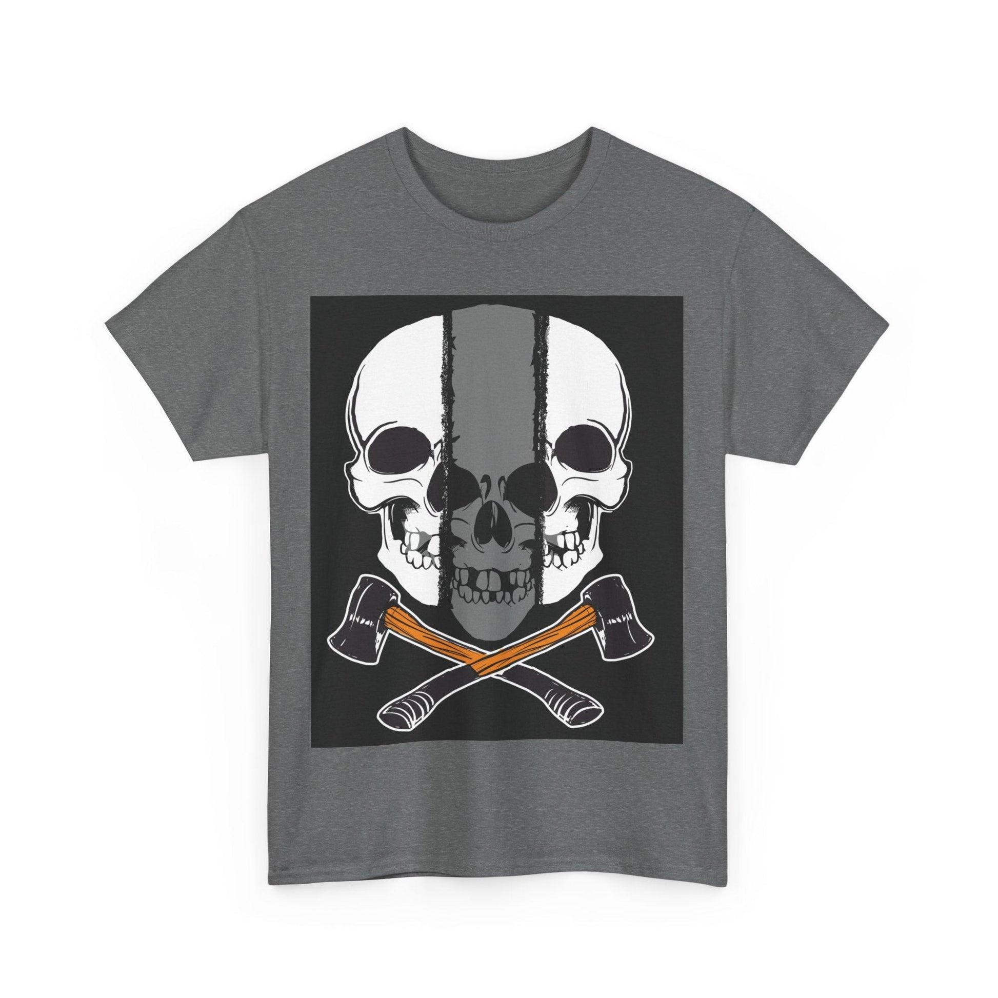 Hatchet Skull Unisex Heavy Cotton Tee - Lizard Vigilante