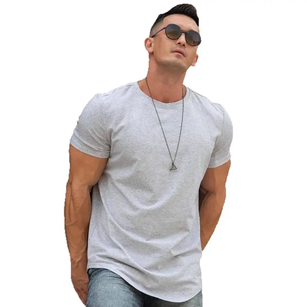 Men's Casual Short-sleeved Sports Fitness T-shirt