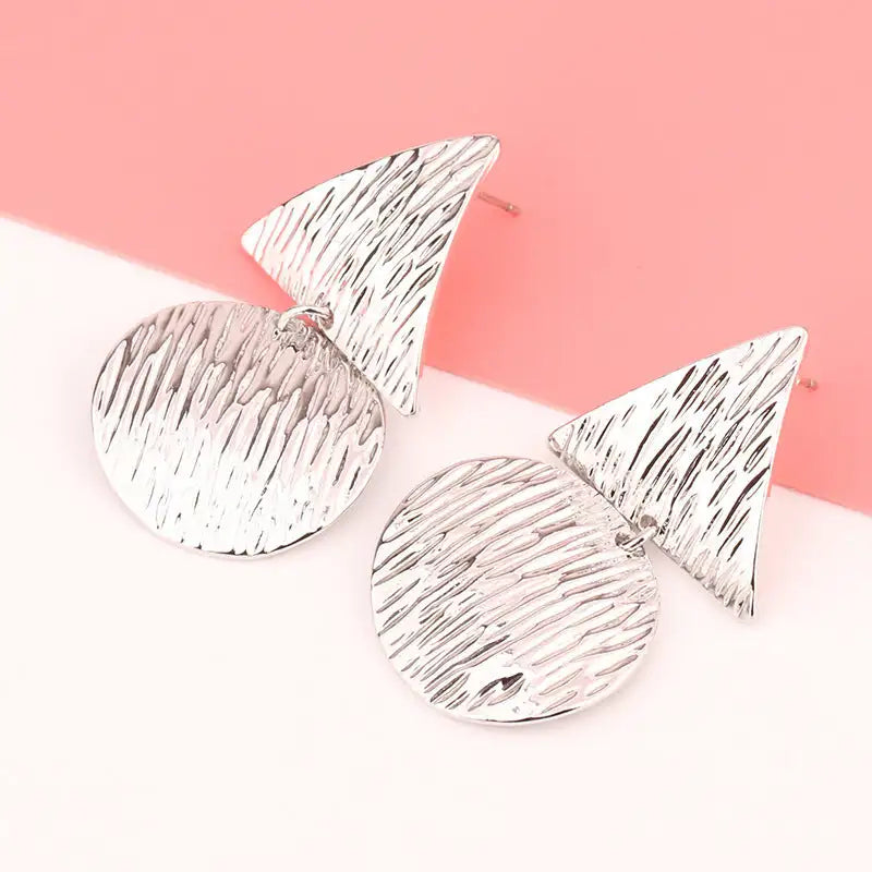 European And American Fashion Exaggerated Irregular Earrings Simple Geometric Female Vintage Earrings