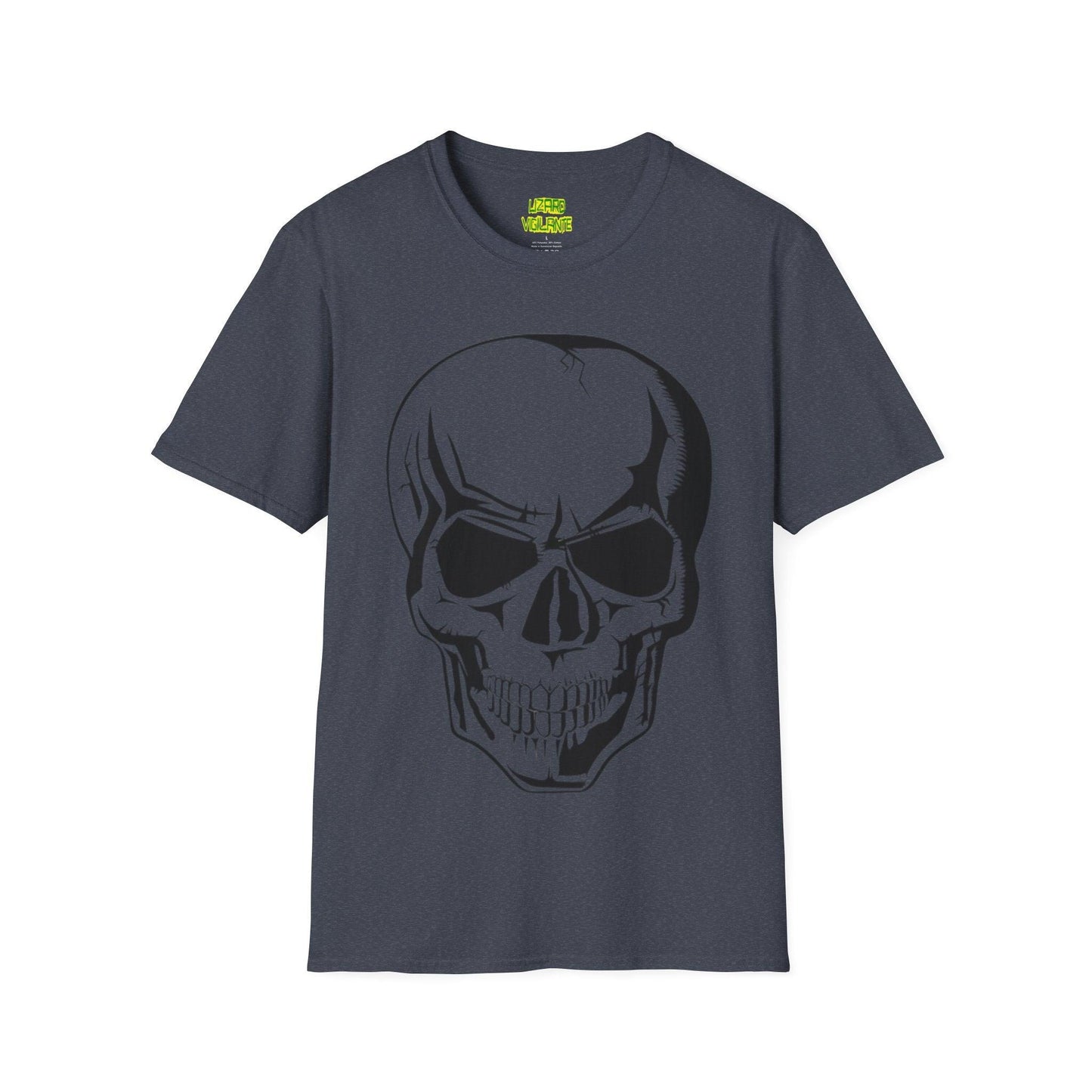 Angry Skull Unisex Softstyle T-Shirt - Lizard Vigilante