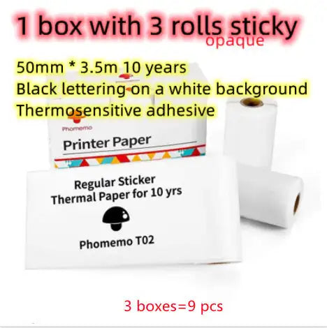 Portable Mini Printer for Students and Hobbyists, Bluetooth Thermal Label Printer