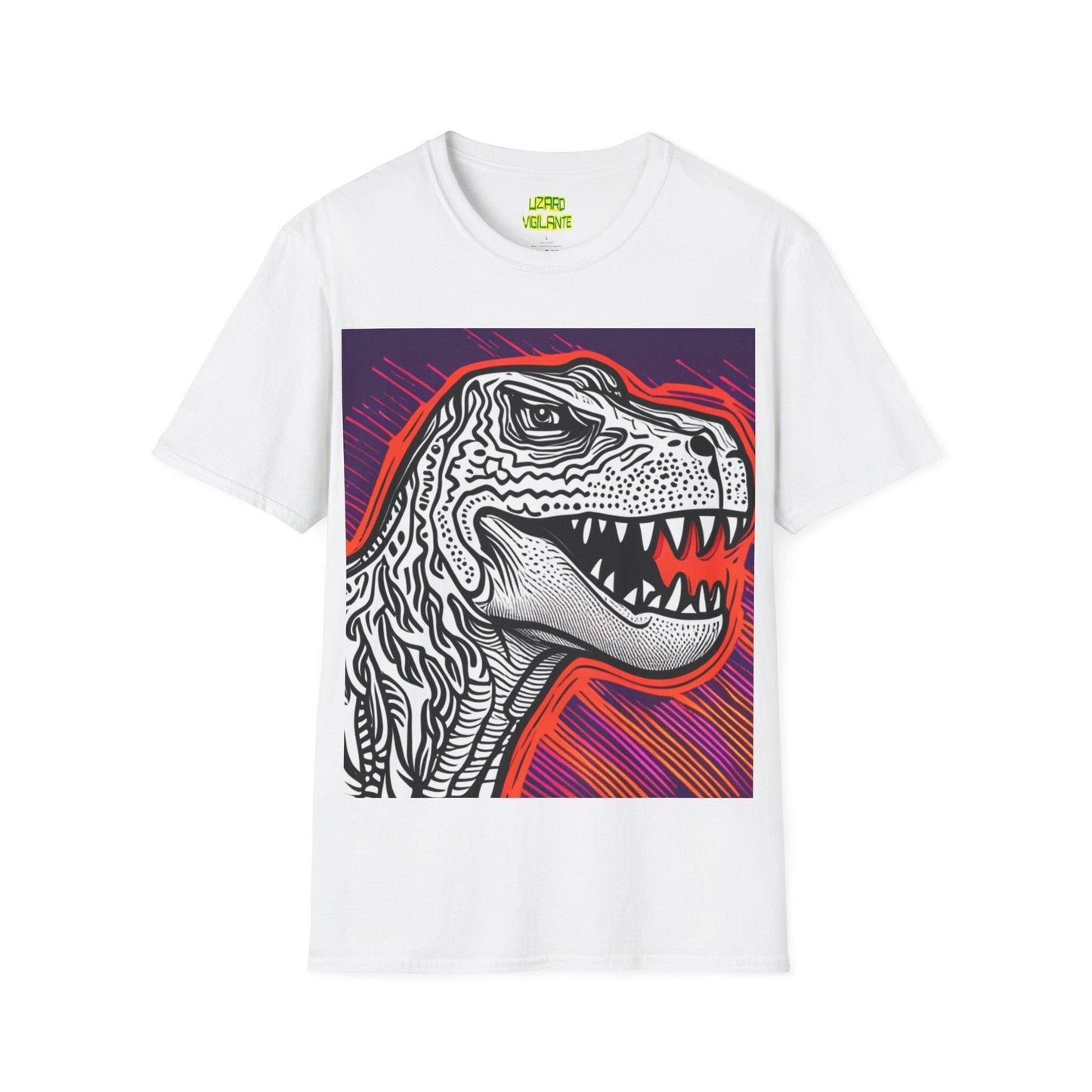 DinoGraphic Unisex Softstyle T-Shirt - Lizard Vigilante