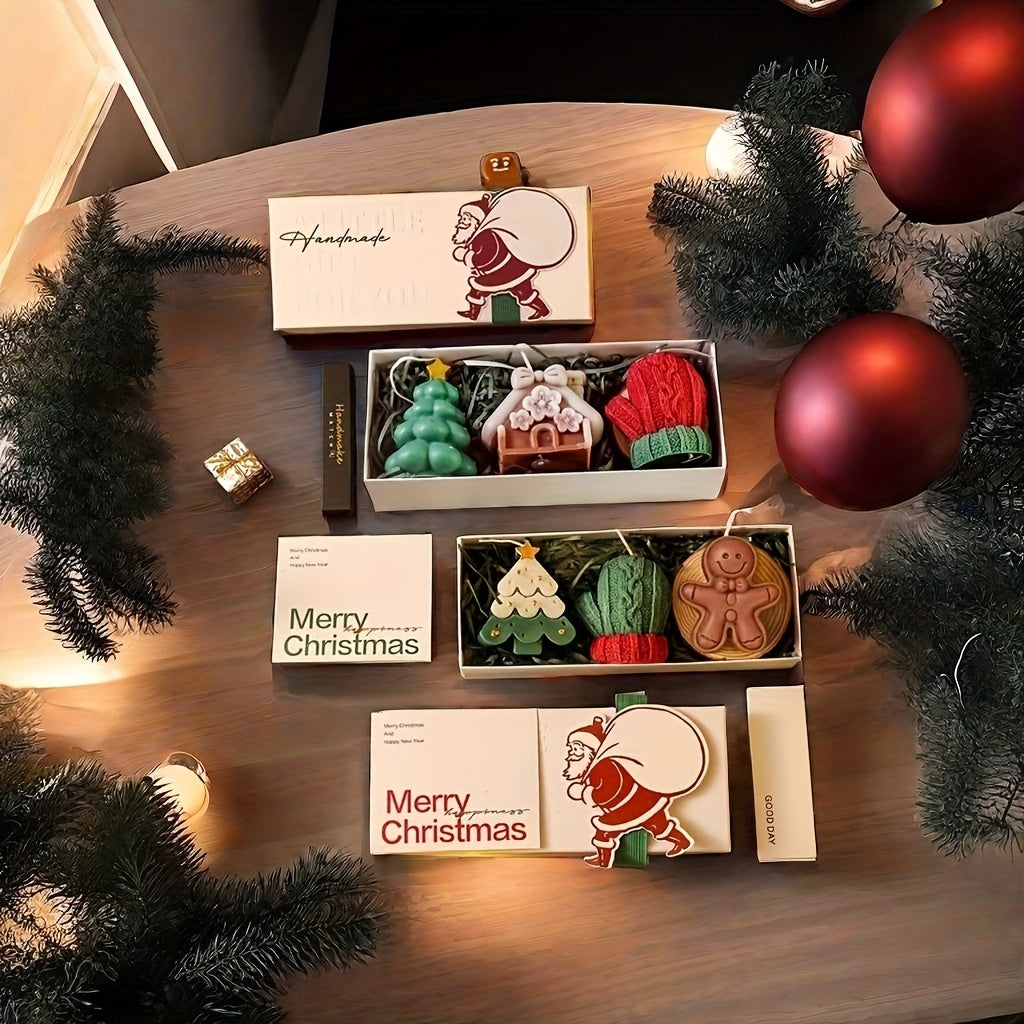 2024 Christmas Scented Candle Gift Set - Soy Wax, Multi-Wick, Perfect for Holiday Decor & Home Ambiance