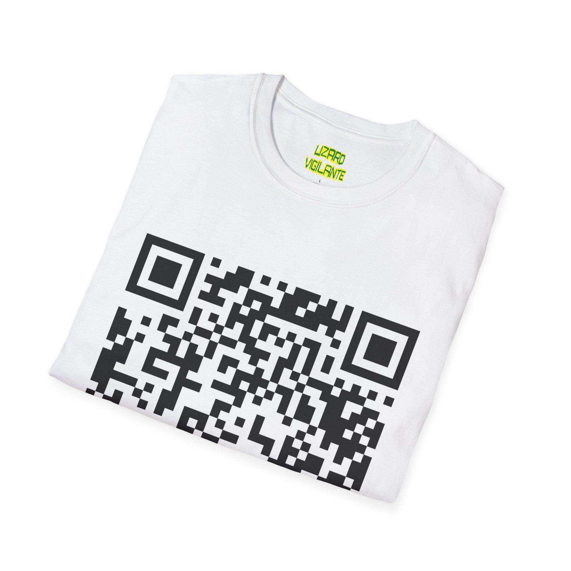 Lizard Vigilante QR Code Unisex Softstyle T-Shirt - Lizard Vigilante