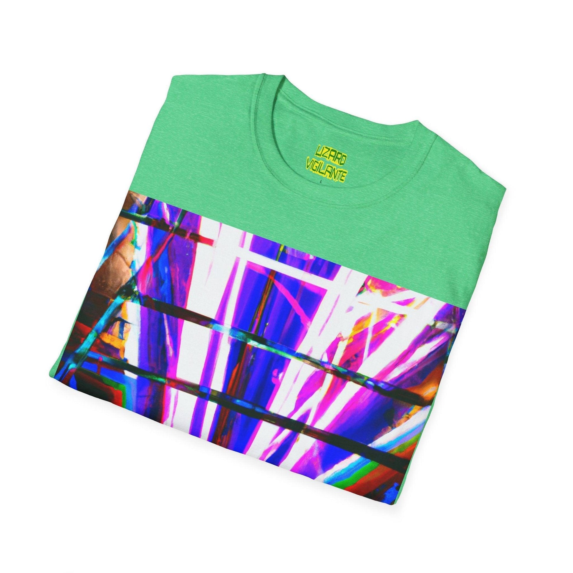 Neon Jail BoomBox Unisex Softstyle T-Shirt - Lizard Vigilante