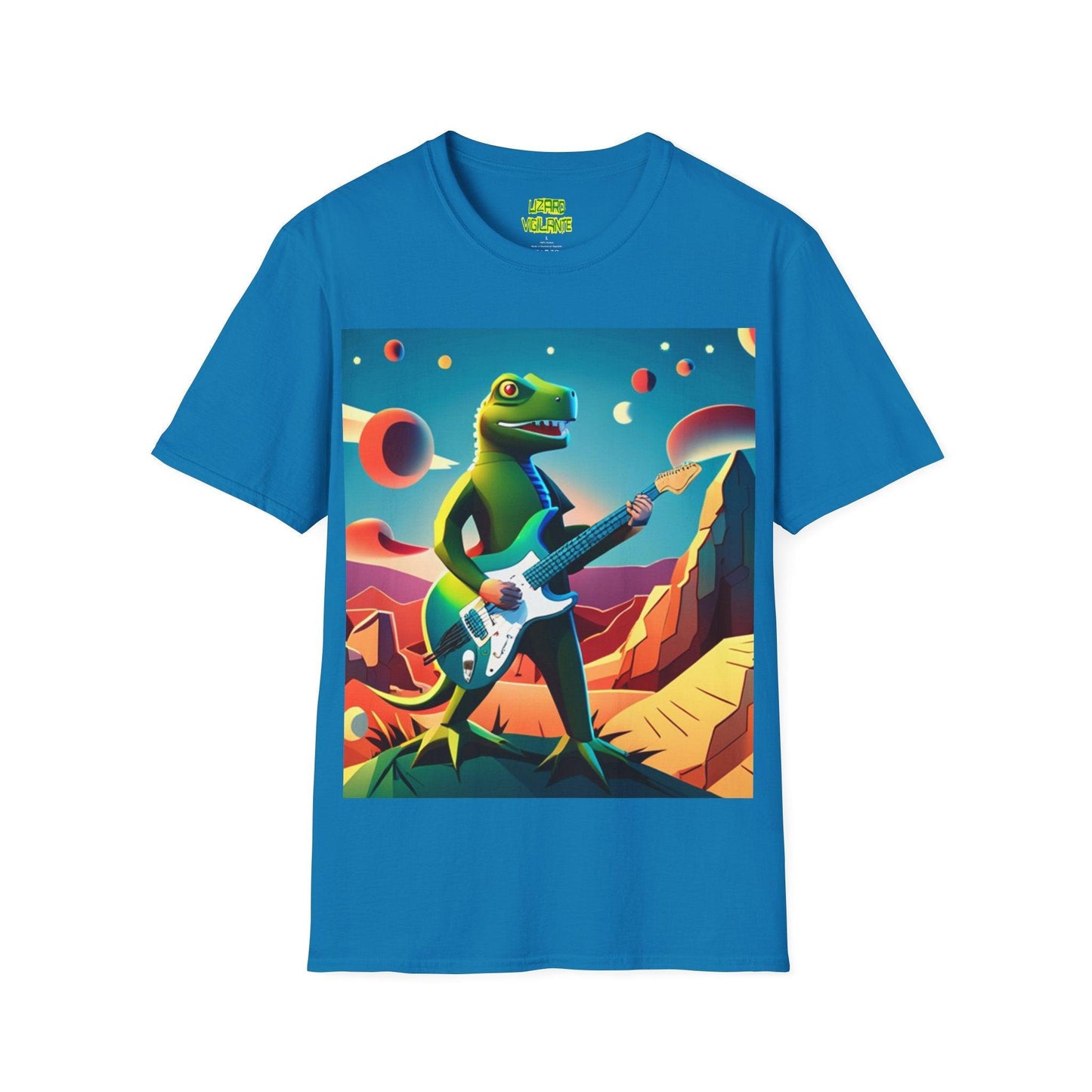 Lizard Vigilante Strats Unisex Softstyle T-Shirt - Lizard Vigilante