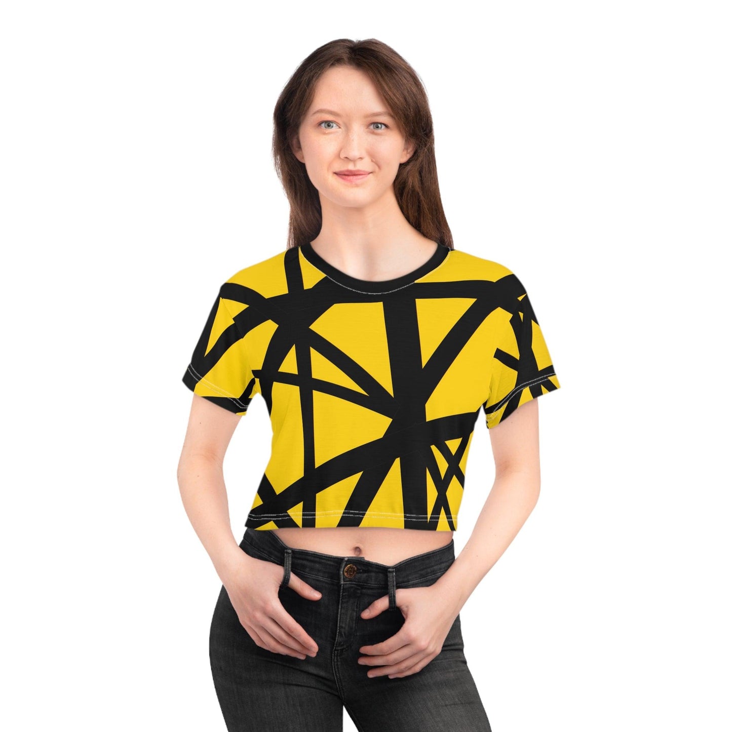 VH 2 Crop Tee - Premium All Over Prints from Printify - Just $44.64! Shop now at Lizard Vigilante