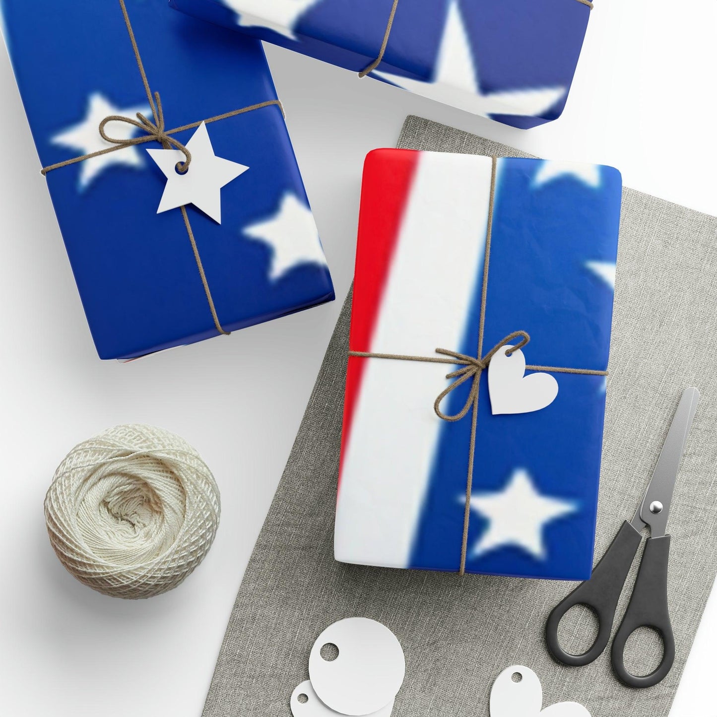 Red White and Blue Patriotic Wrapping Papers - Lizard Vigilante