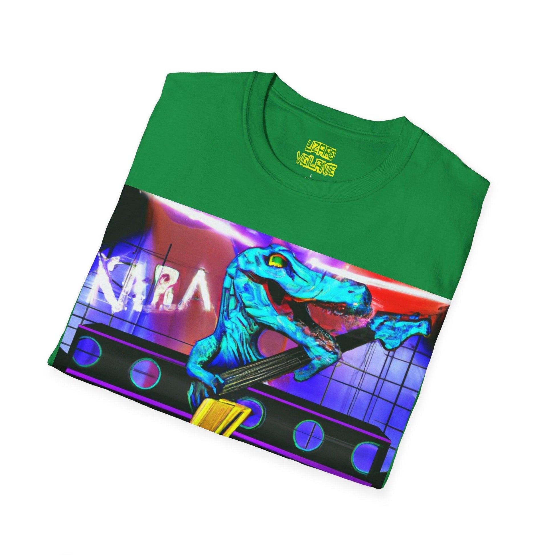 Lizard Vigilante Lightning Unisex Softstyle T-Shirt - Lizard Vigilante