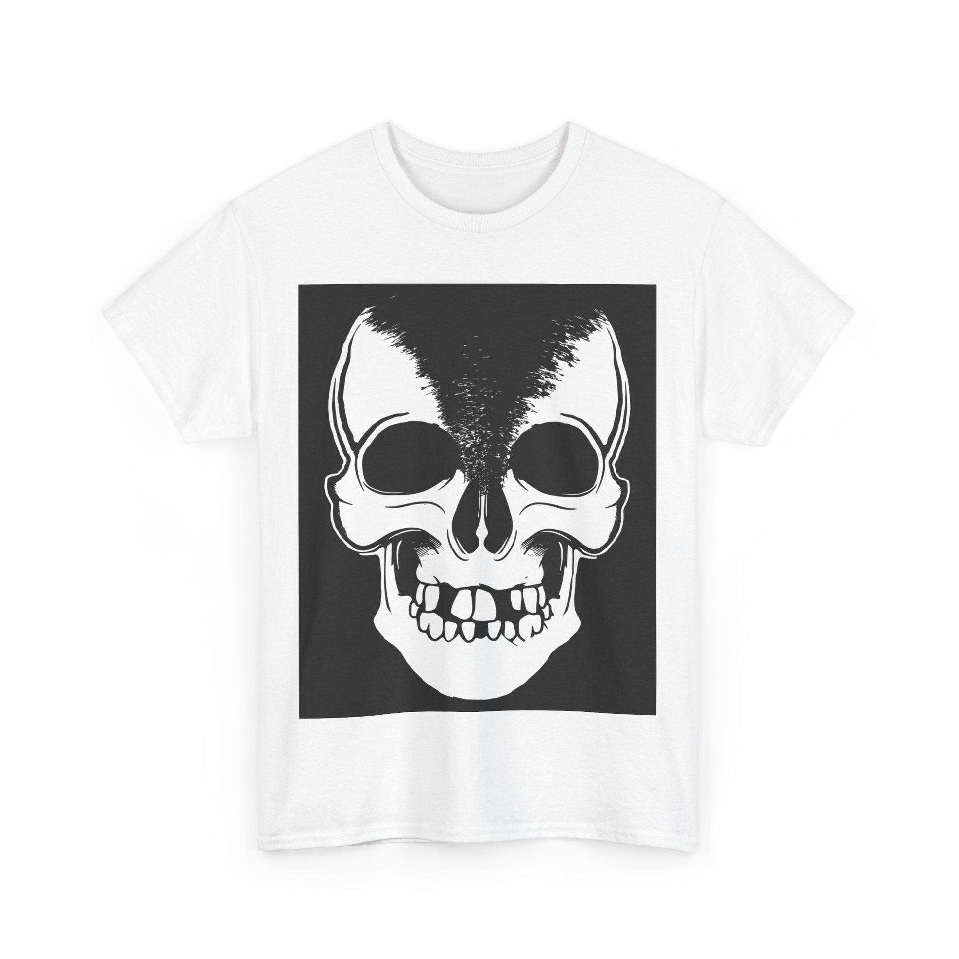 Split Skull Unisex Heavy Cotton Tee - Lizard Vigilante