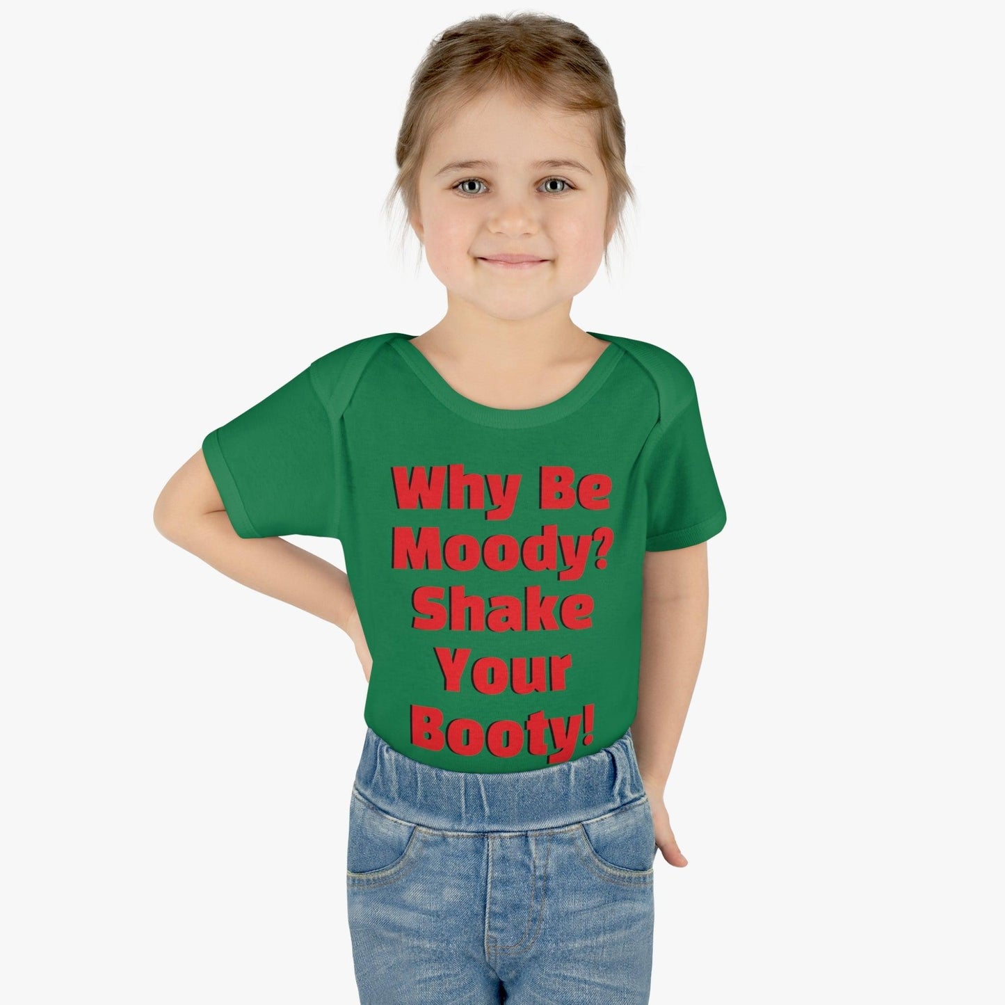 Why Be Moody? Shake Your Booty! Infant Baby Rib Bodysuit - Lizard Vigilante