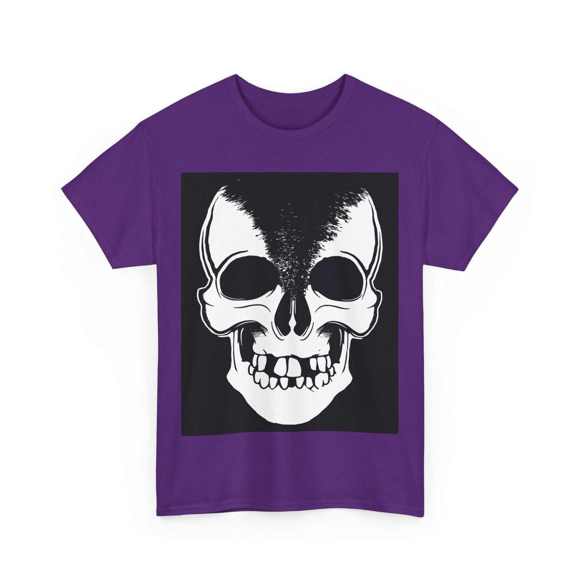 Split Skull Unisex Heavy Cotton Tee - Lizard Vigilante