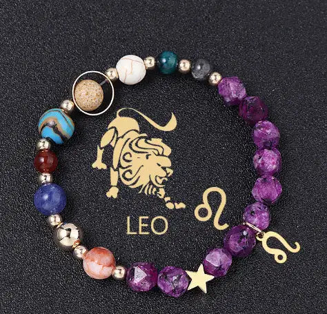 Natural Stone Hemp Stone Cut Surface Eight Planets Personalized Fashionable All-match