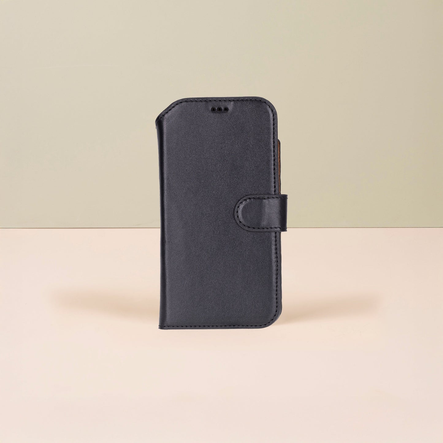 Premium Leather iPhone Air Wallet Case – Black - Austin