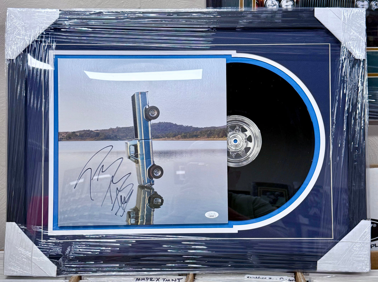 Post Malone Signed & Custom Framed Country Album “F-1 Trillion”  Vinyl With JSA COA