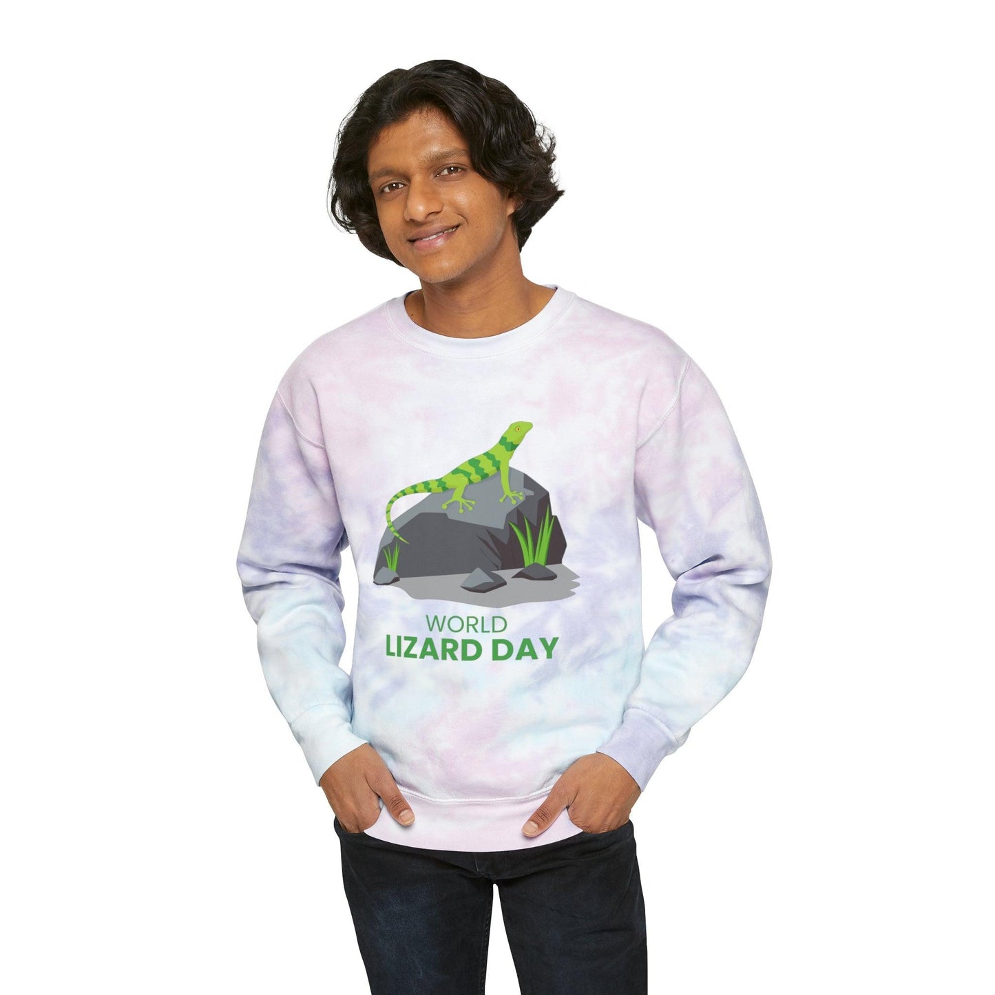 World Lizard Day Unisex Tie-Dye Sweatshirt - Lizard Vigilante