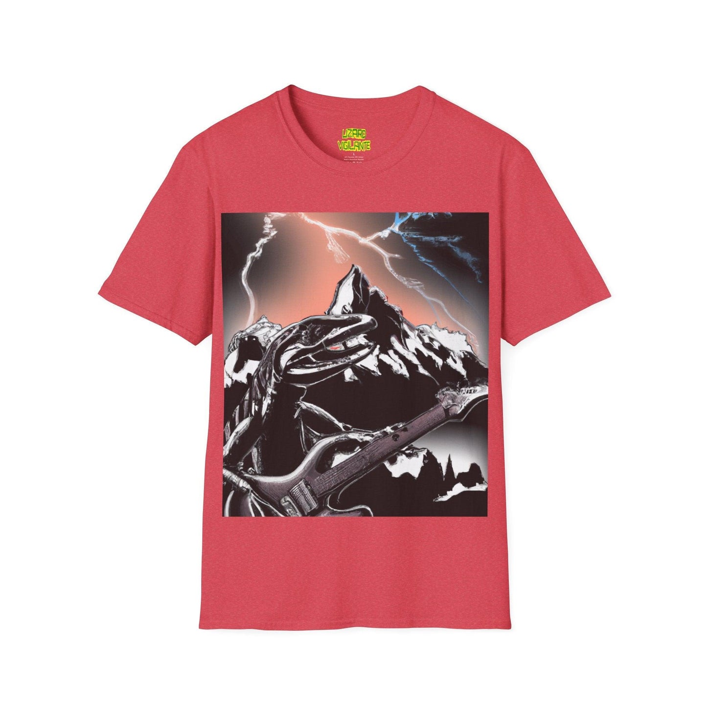 Lizard Vigilante at Mountain Unisex Softstyle T-Shirt - Lizard Vigilante