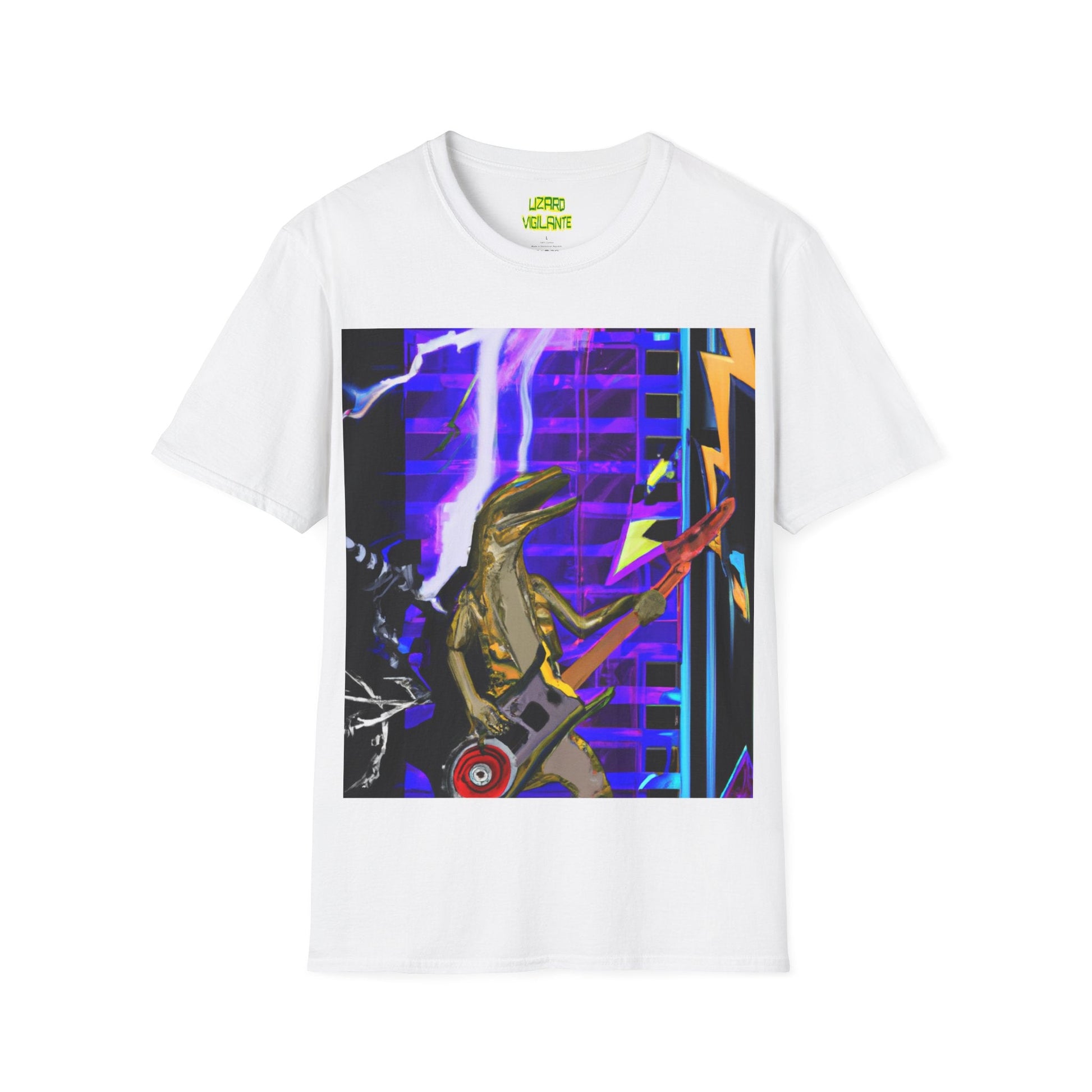 Electric Lizard Vigilante Unisex Softstyle T-Shirt - Lizard Vigilante