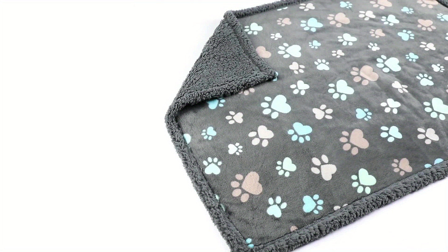 Reversible Waterproof Dog Blanket - Soft Sherpa Fleece Pet Mat for Small to Large Breeds, Tear-Resistant Couch & Sofa Protector, Machine Washable, Cat Blanket, Puppy, Furniture Protector