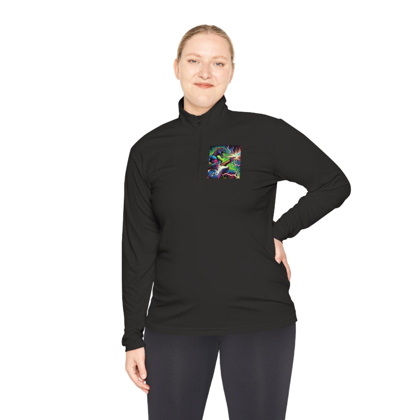 Lizard RockStar Unisex Quarter-Zip Pullover - Premium Long-sleeve from Printify - Just $51.69! Shop now at Lizard Vigilante