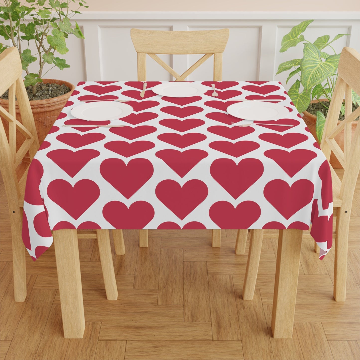 Valentine’s Hearts Tablecloth - Lizard Vigilante