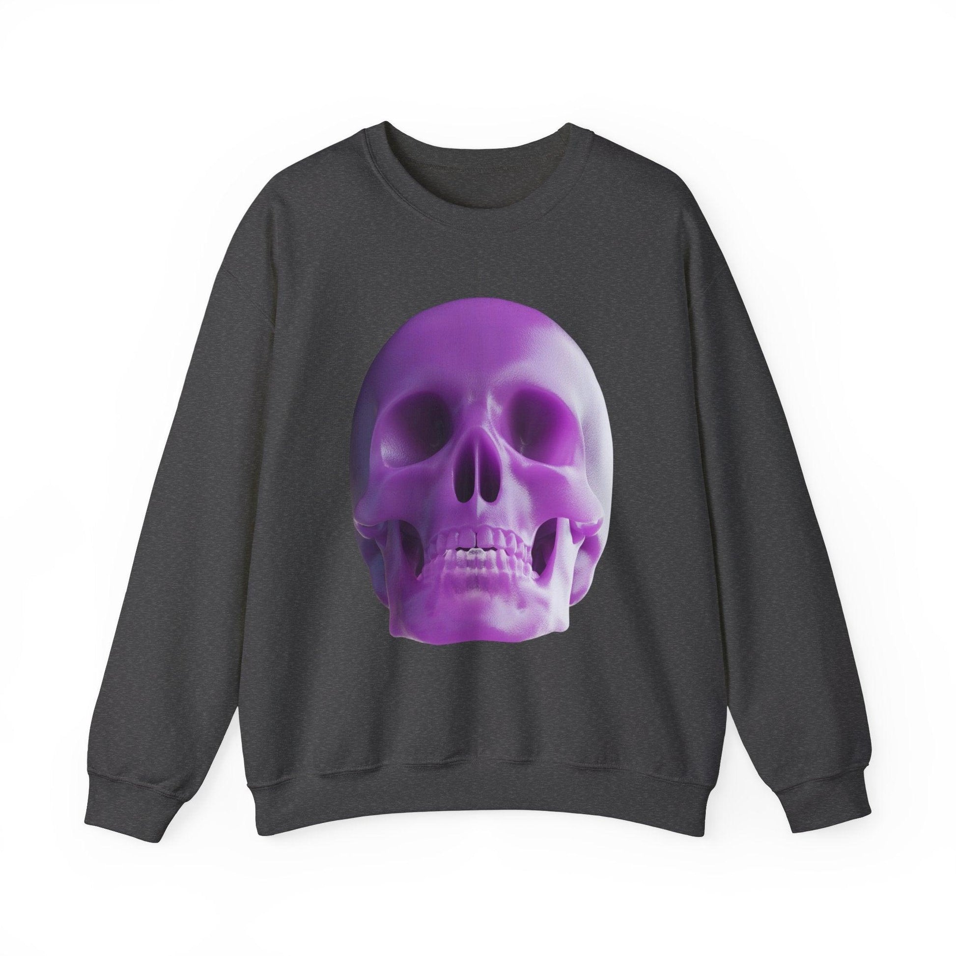 The Purple Skull of Glory Unisex Heavy Blend™ Crewneck Sweatshirt - Lizard Vigilante