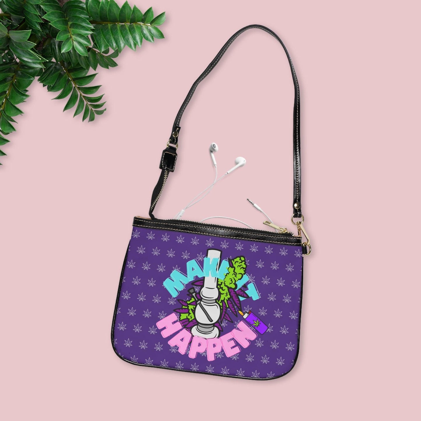 Make It Happen Cannabis Small Shoulder Bag