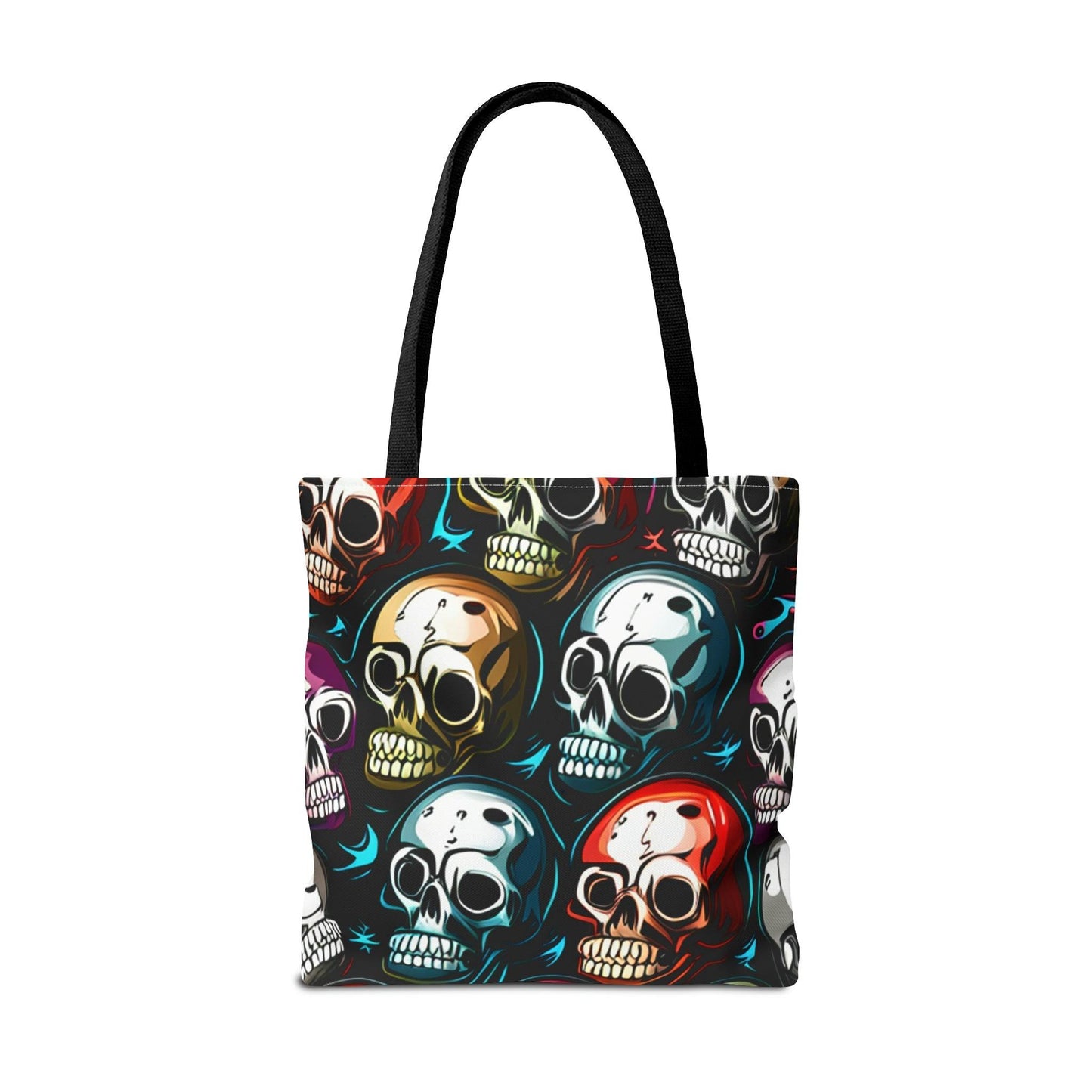 Death Metal Skulls Tote Bag (AOP) - Lizard Vigilante