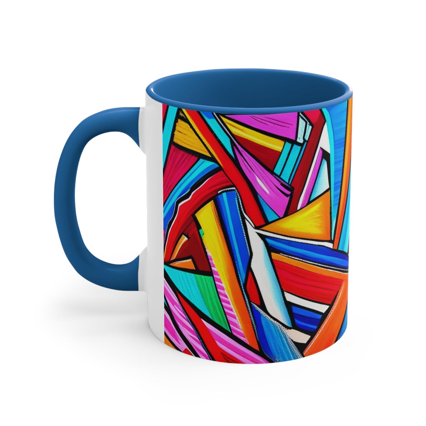 Geometrocide Accent Coffee Mug, 11oz - Lizard Vigilante