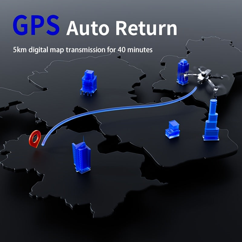 New Arrival W5- Drone, Extra Long Distance 16400 Feet Digital Image Transmission, Super Powerful Brushless Motor, EIS Three-axis Electronic Anti-Shake Gimbal, GPS Precise Outdoor Positioning, 4K HD Camera, 360° Full Angle In