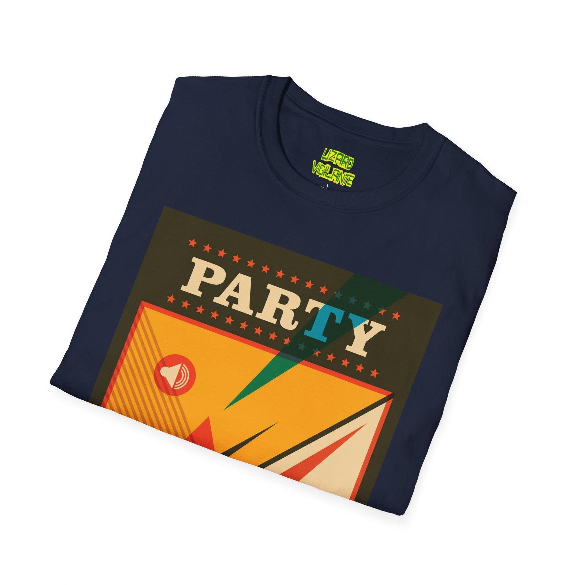 Party Car Graphic Unisex Softstyle T-Shirt - Lizard Vigilante